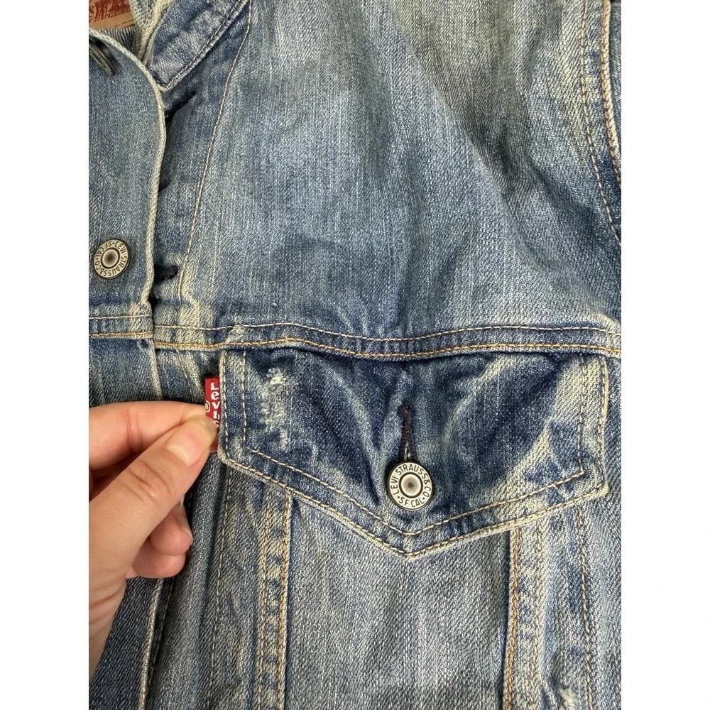 Vintage Y2K Levi's Denim Trucker Jacket Men's Size 2XL Blue